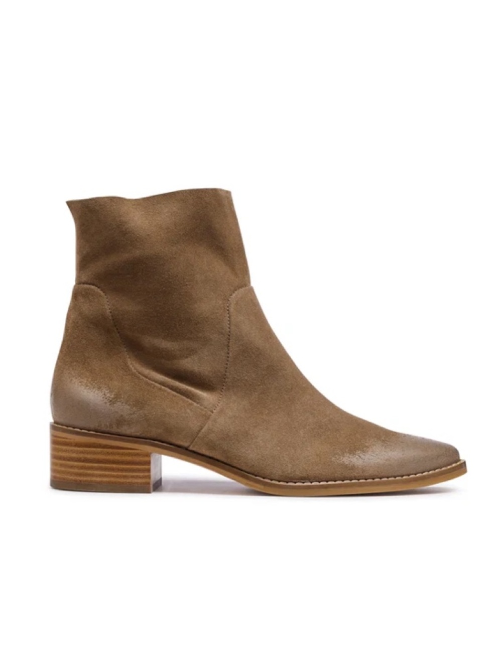 New Paul Green Willow Boot In Antelope Soft Suede Sz 6